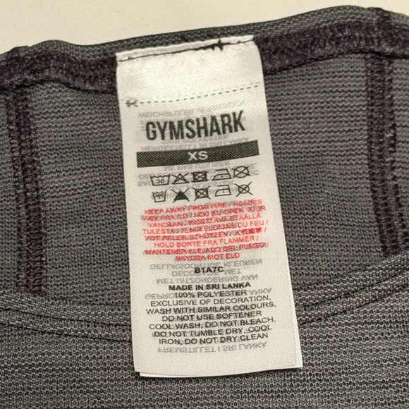 Gymshark Charcoal Short Sleeve Tee - Picture 3 of 4
